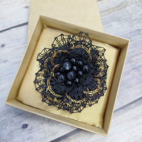 Брошь цветок арт.3.2.09-01